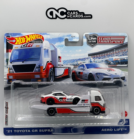 2021 Hot Wheels Premium Team Transport #37 '21 Toyota GR Supra Aero Lift