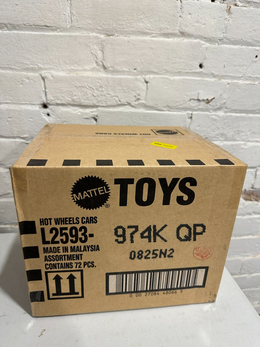 2025 Hot Wheels Mainline Factory Sealed "K" Case US Card 72 Pieces