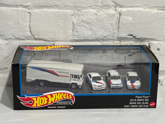 2022 Hot Wheels Premium Diorama BMW Fleet Flyer/ BMW M2/ BMW M3/ BMW M5