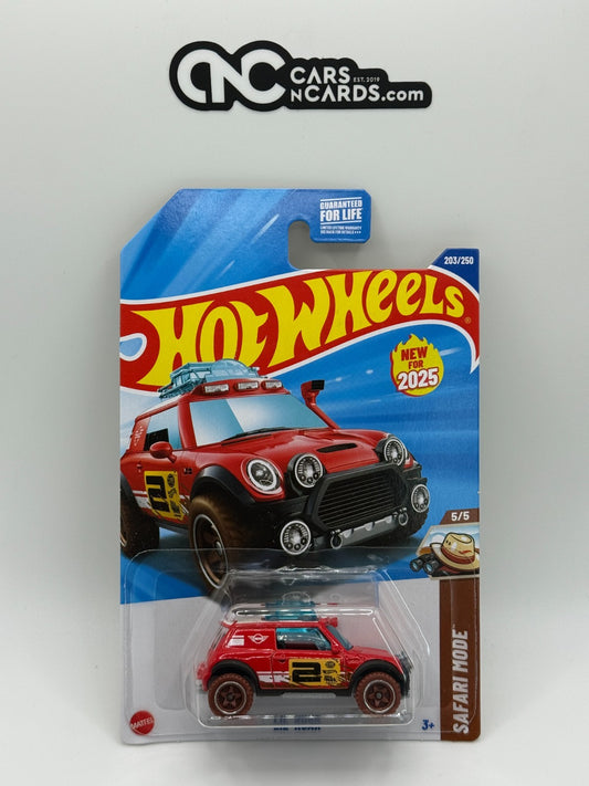 2025 Hot Wheels Safari Mode 5/5 Lil' Roar Mini Cooper
