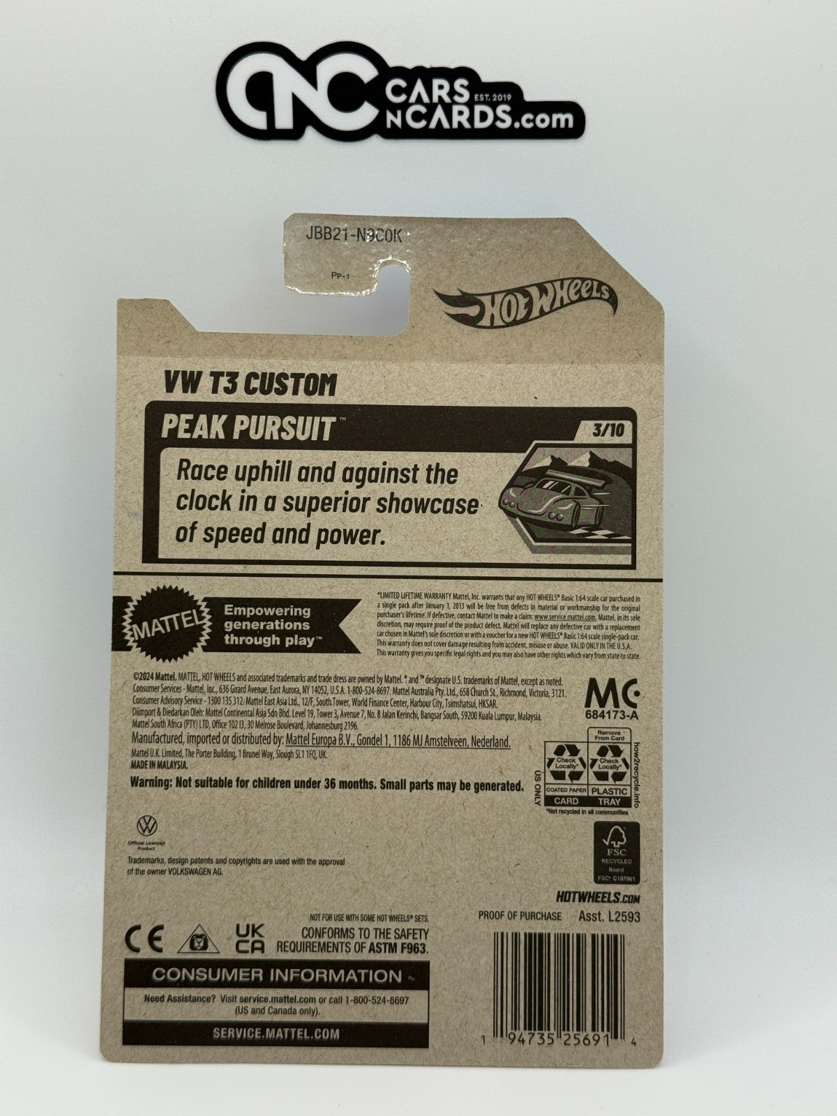 2025 Hot Wheels Peak Pursuit 3/10 VW T3 Custom