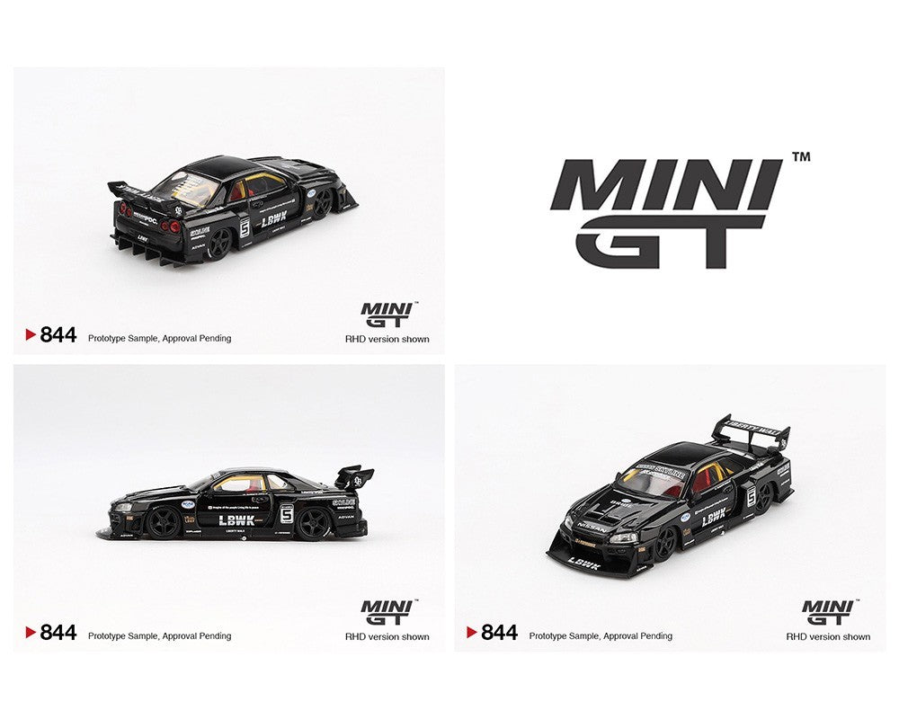 Mini GT 1:64 Nissan LB-ER34 Super Silhouette SKYLINE – Black