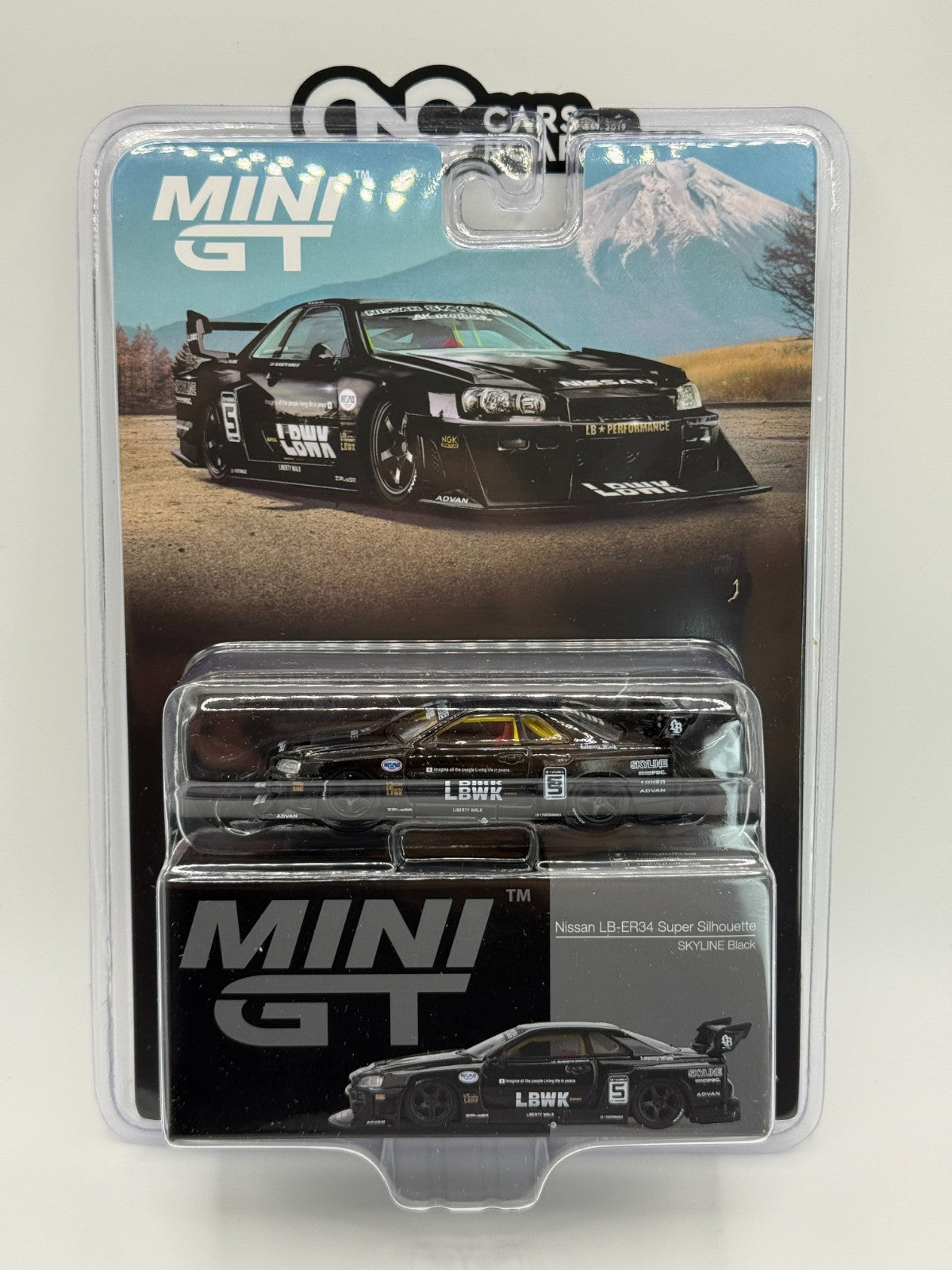 Mini GT 1:64 Nissan LB-ER34 Super Silhouette SKYLINE – Black