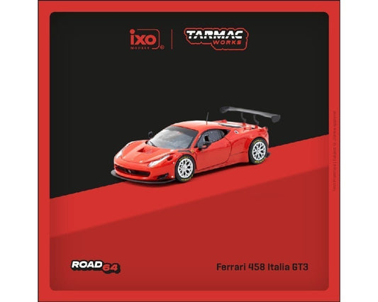 Tarmac Works 1:64 Ferrari 458 Italia GT3 – Red – Road64-ixo Models