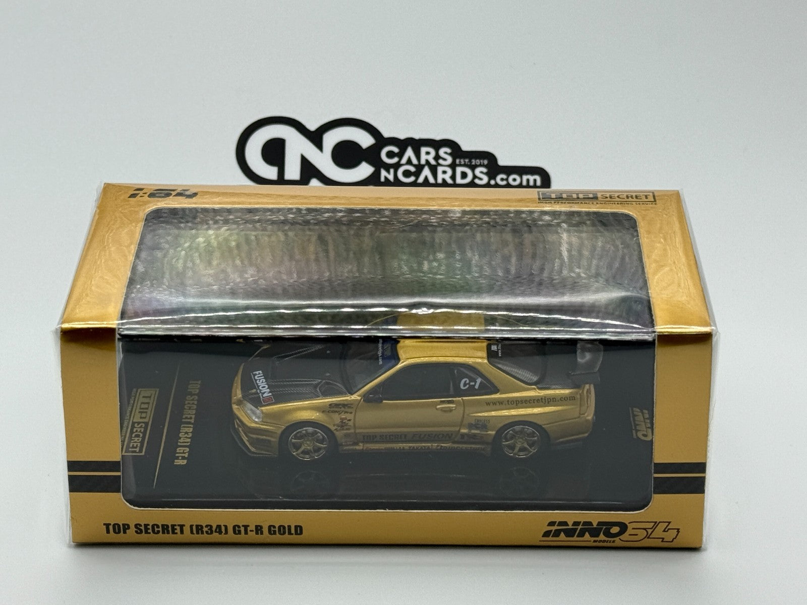 INNO64 1:64 TOP SECRET R34 GT-R Gold IN64-R34TS-GOLD – Cars
