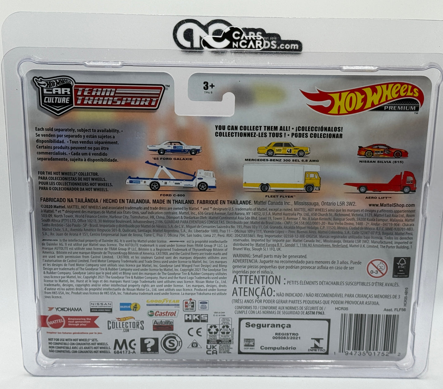 2022 Hot Wheels Premium Team Transport #40 Nissan Silvia (S15) With Protector