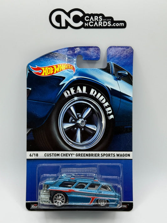 2015 Hot Wheels Real Riders Series 6/18 Custom Chevy Greenbrier Sports Wagon