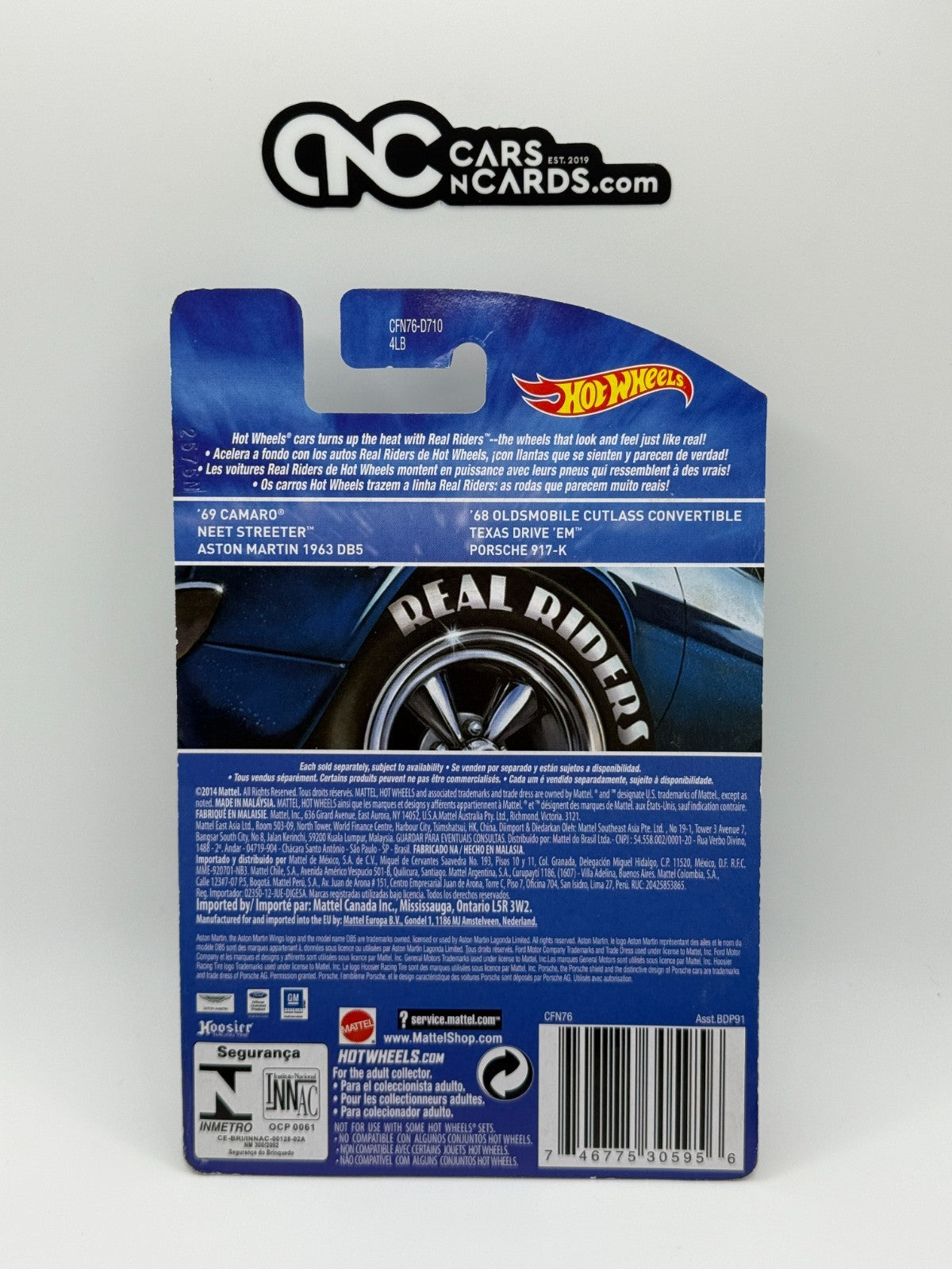 2015 Hot Wheels Real Riders Series 13/18 '69 Camaro