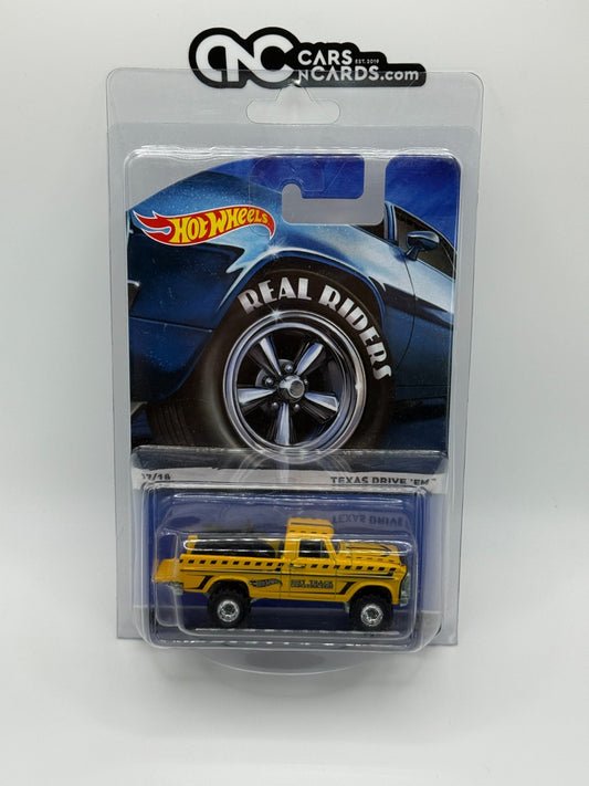2015 Hot Wheels Real Riders Series 17/18 Texas Drive 'Em With Protector