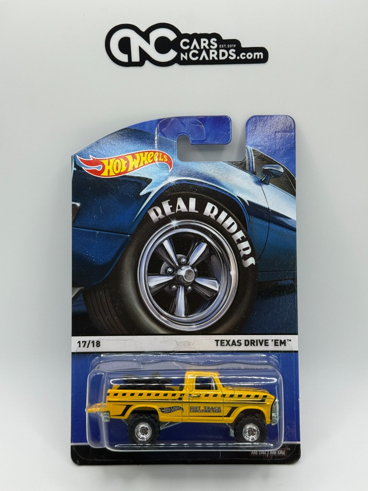 2015 Hot Wheels Real Riders Series 17/18 Texas Drive 'Em With Protector