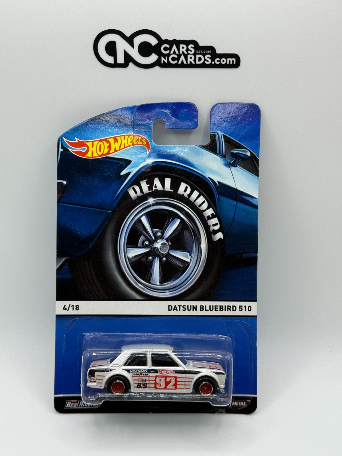 2015 Hot Wheels Real Riders Series 4/18 Datsun Bluebird 510 With Protector
