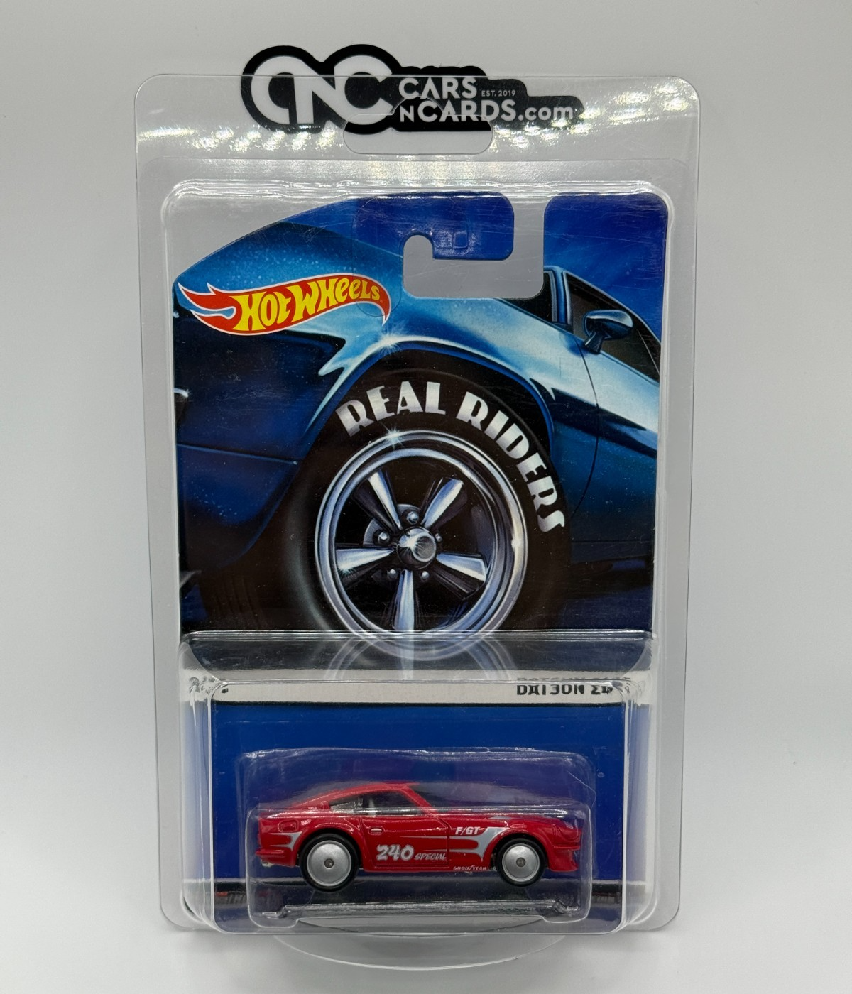 2015 Hot Wheels Real Riders Series 3/18 Datsun 240Z With Protector