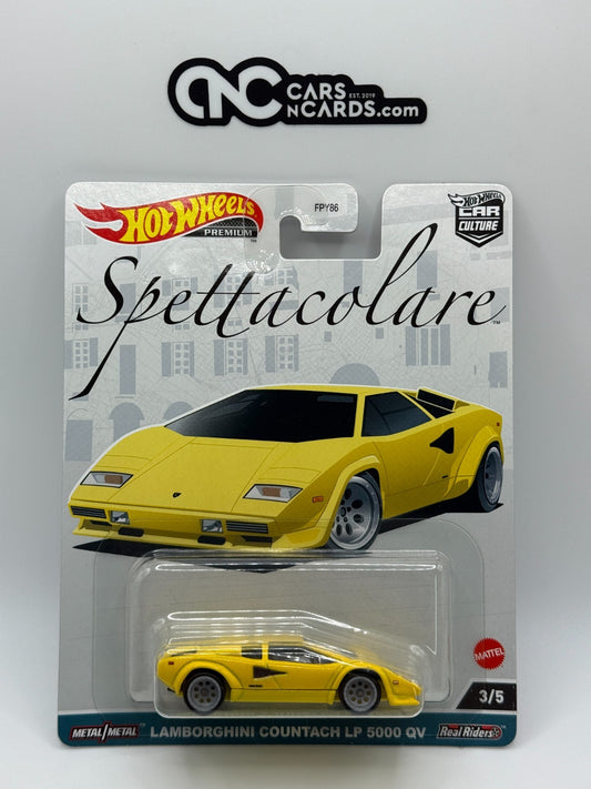 2023 Hot Wheels Premium Car Culture Spettacolare Lamborghini Countach LP 5000 QV