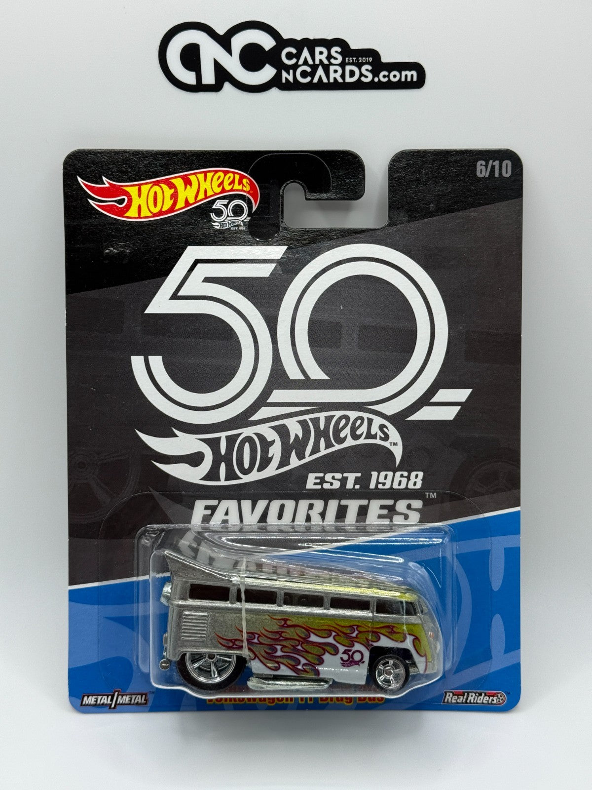 2018 Hot Wheels Premium 50th Anniversary 6/10 Volkswagen T1 Drag Bus