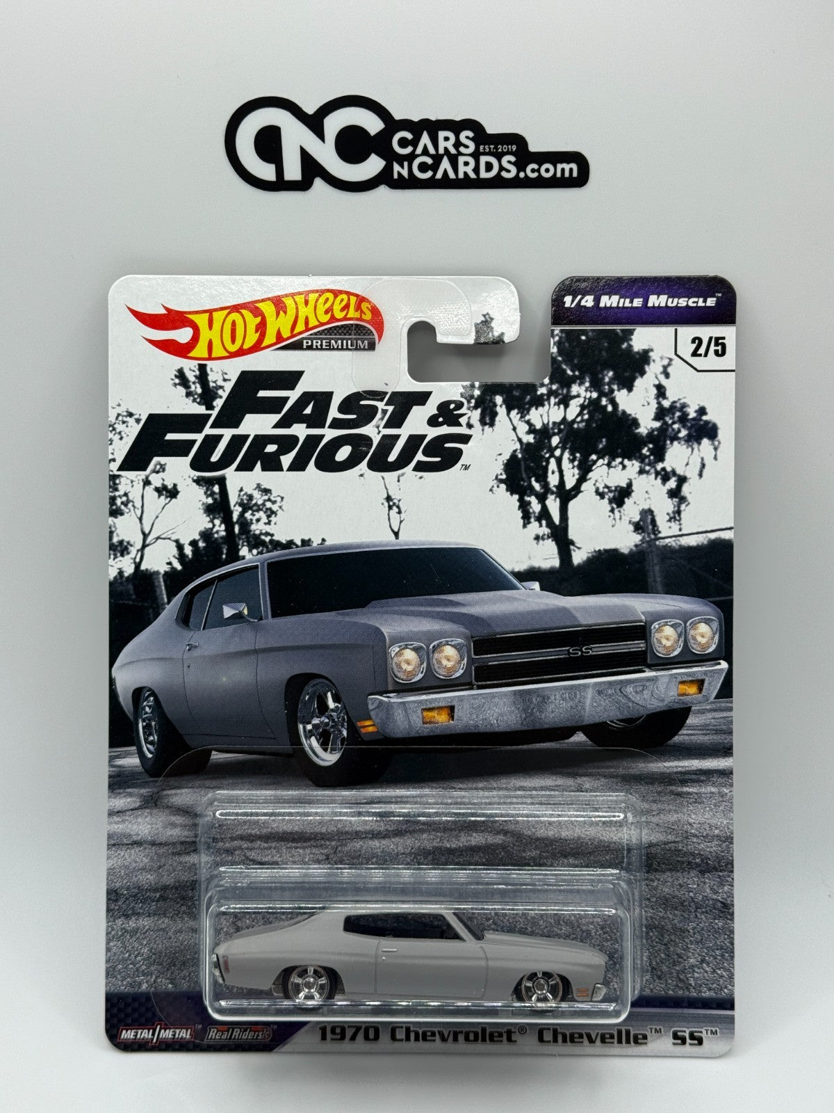 2019 Hot Wheels Premium Fast & Furious 1/4 Mile Muscle Full Set of 5 Cars
