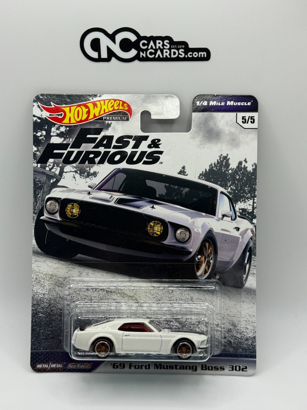 2019 Hot Wheels Premium Fast & Furious 1/4 Mile Muscle Full Set of 5 Cars