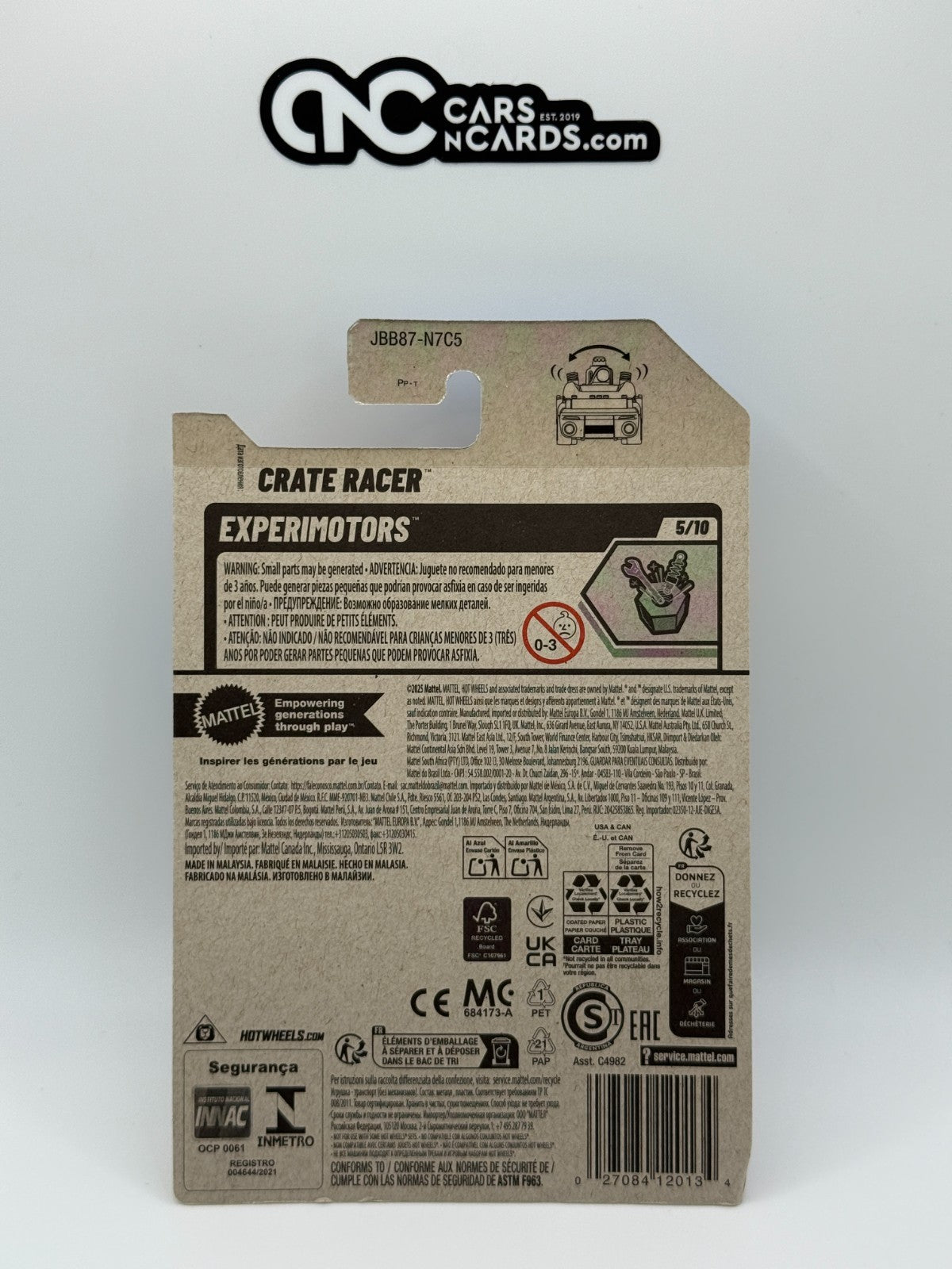 2025 Hot Wheels Experimotors 5/10 Crate Racer (Soft Corner)