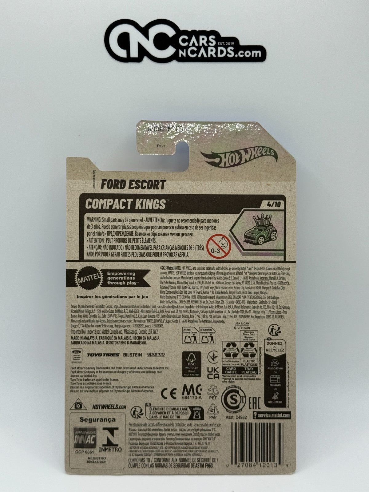 2025 Hot Wheels Compact Kings 4/10 Ford Escort Purple