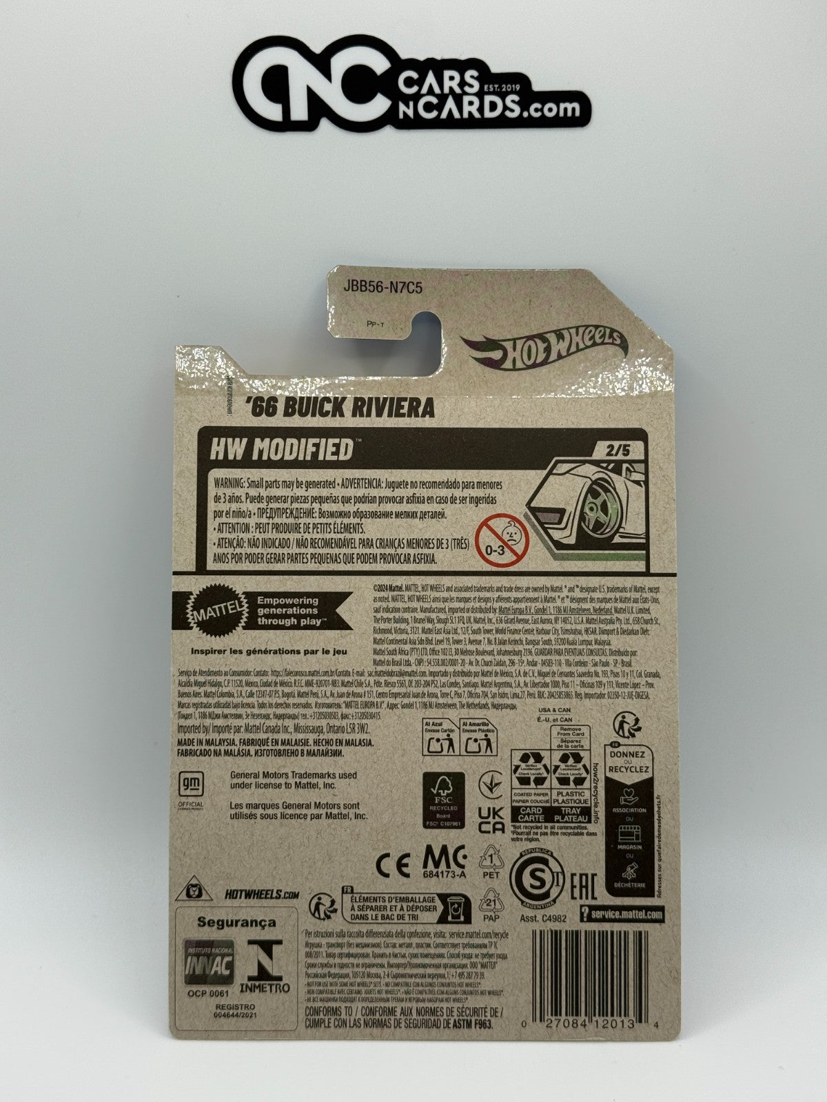 2025 Hot Wheels HW Modified 2/5 '66 Buick Riviera Black