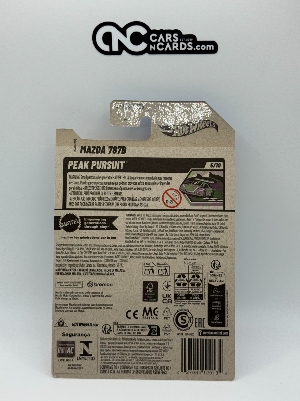 2025 Hot Wheels Peak Pursuit 5/10 Mazda 787B White