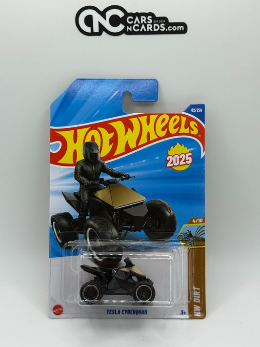 2025 Hot Wheels HW Dirt 4/10 Tesla Cyberquad Gold