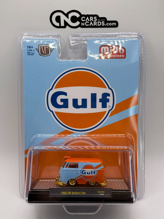 M2 Machines 1:64 1960 Volkswagen Delivery van GULF Blue MiJo Exclusives CHASE