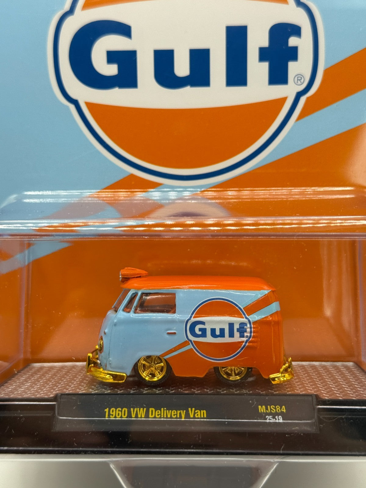 M2 Machines 1:64 1960 Volkswagen Delivery van GULF Blue MiJo Exclusives CHASE