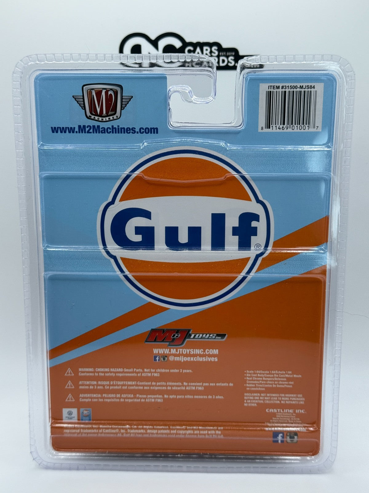 M2 Machines 1:64 1960 Volkswagen Delivery van GULF Blue MiJo Exclusives CHASE