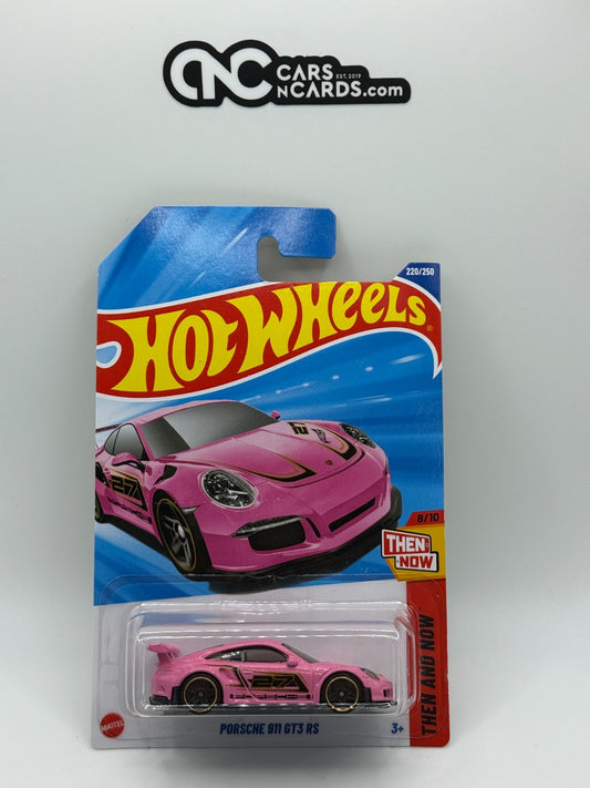 2025 Hot Wheels Then and Now 8/10 Porsche 911 GT3 RS Pink