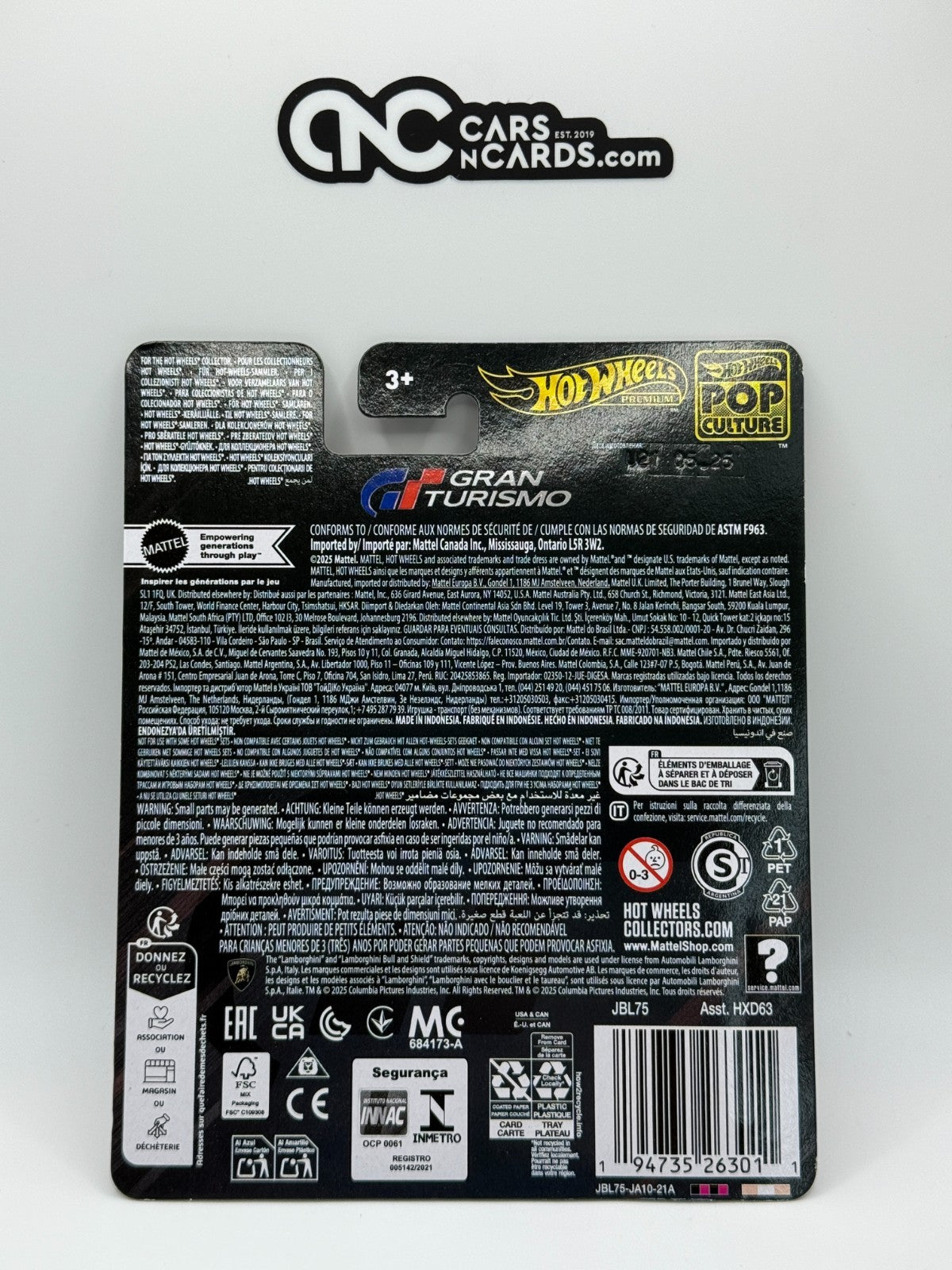 2025 Hot Wheels Premium Pop Culture Gran Turismo Lamborghini Huracan LP CAPA