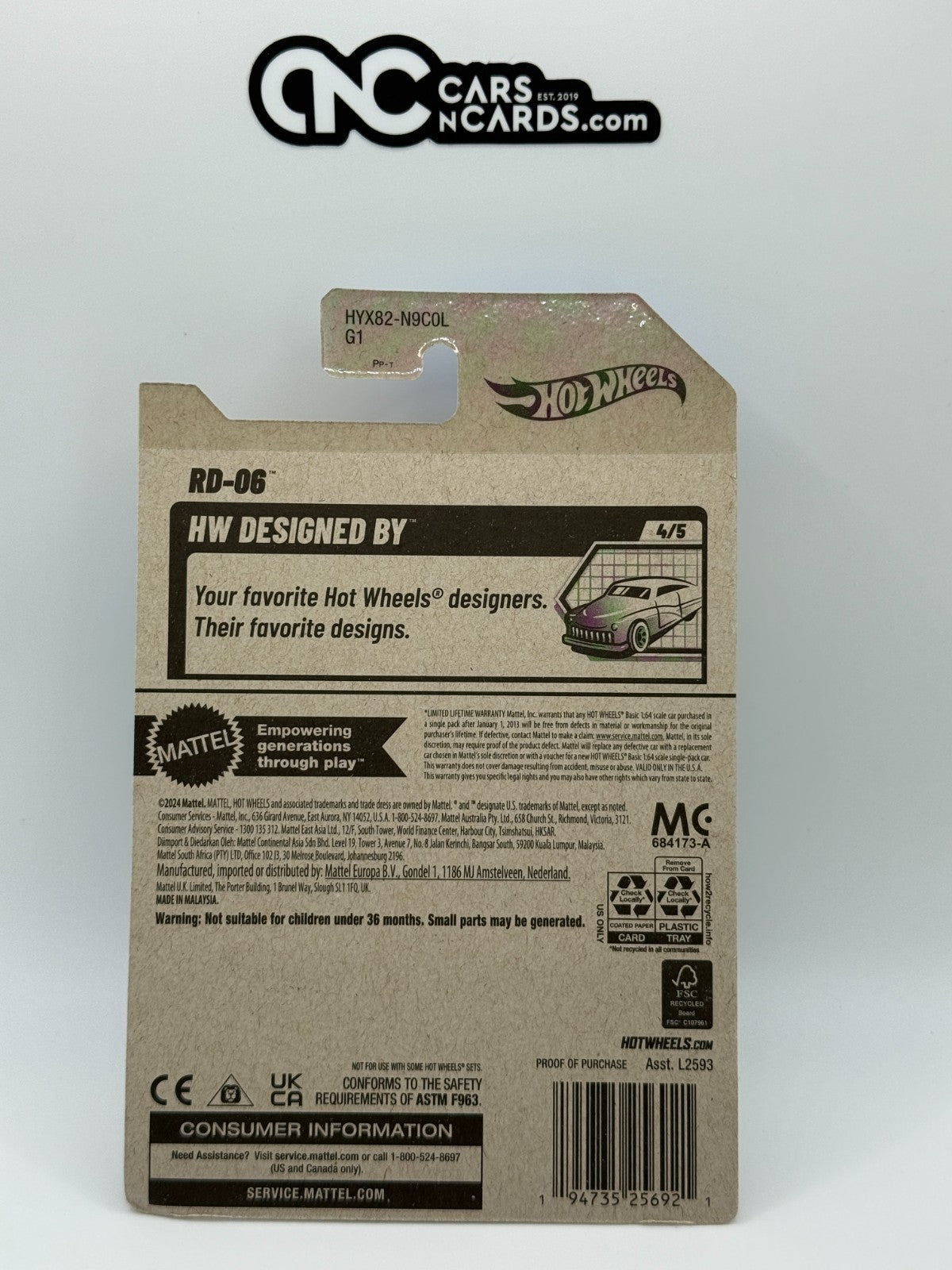 2025 Hot Wheels HW Designed By 4/5 RD-06