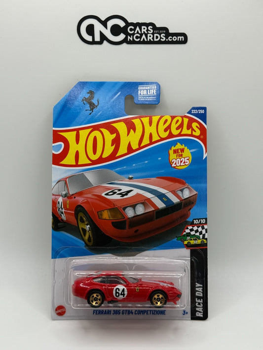 2025 Hot Wheels Race Day 10/10 Ferrari 365 GTB4 Competizione (Soft Corners)