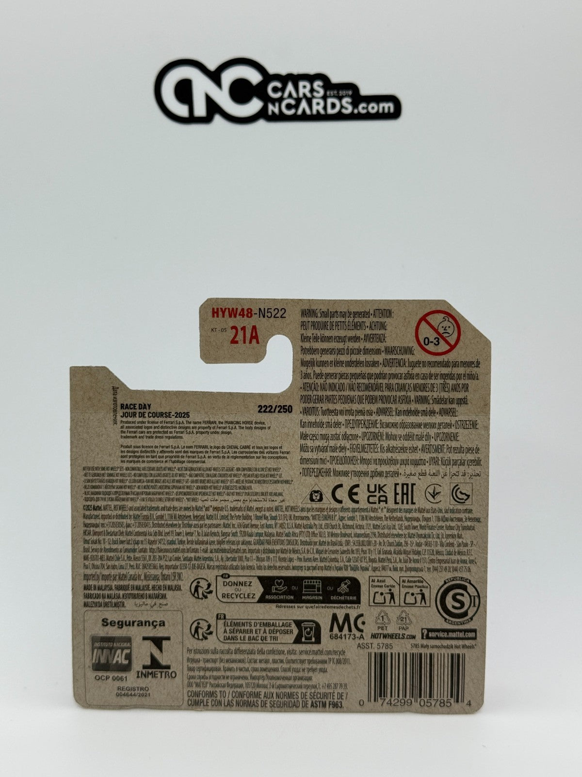 2025 Hot Wheels Race Day 10/10 Ferrari 365 GTB4 Competizione Short Card