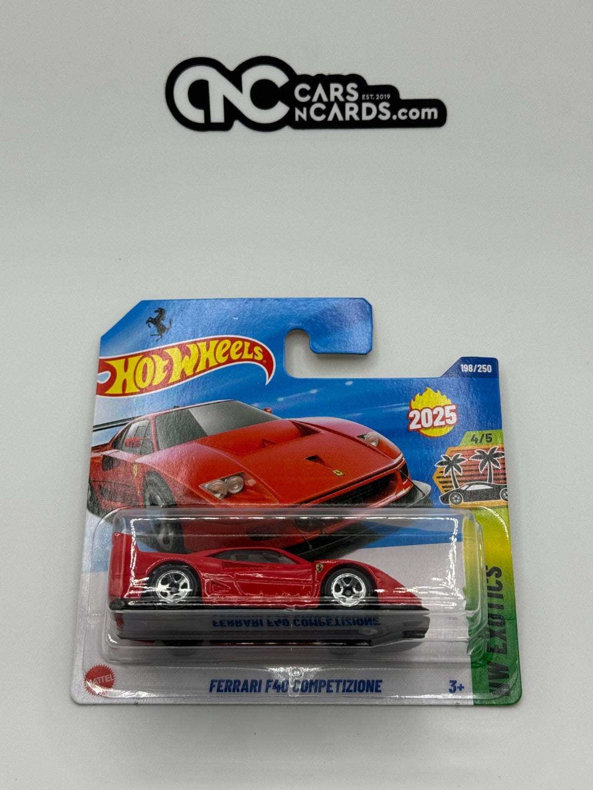 2025 Hot Wheels HW Exotics 4/5 Ferrari F40 Competizione With Protector