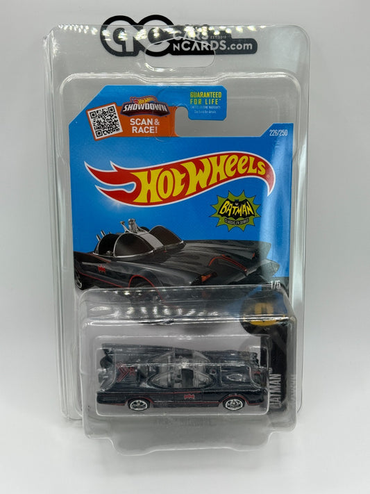 2016 Hot Wheels Super Treasure Hunt Batman 1/5 TV Series Batmobile W/Protector