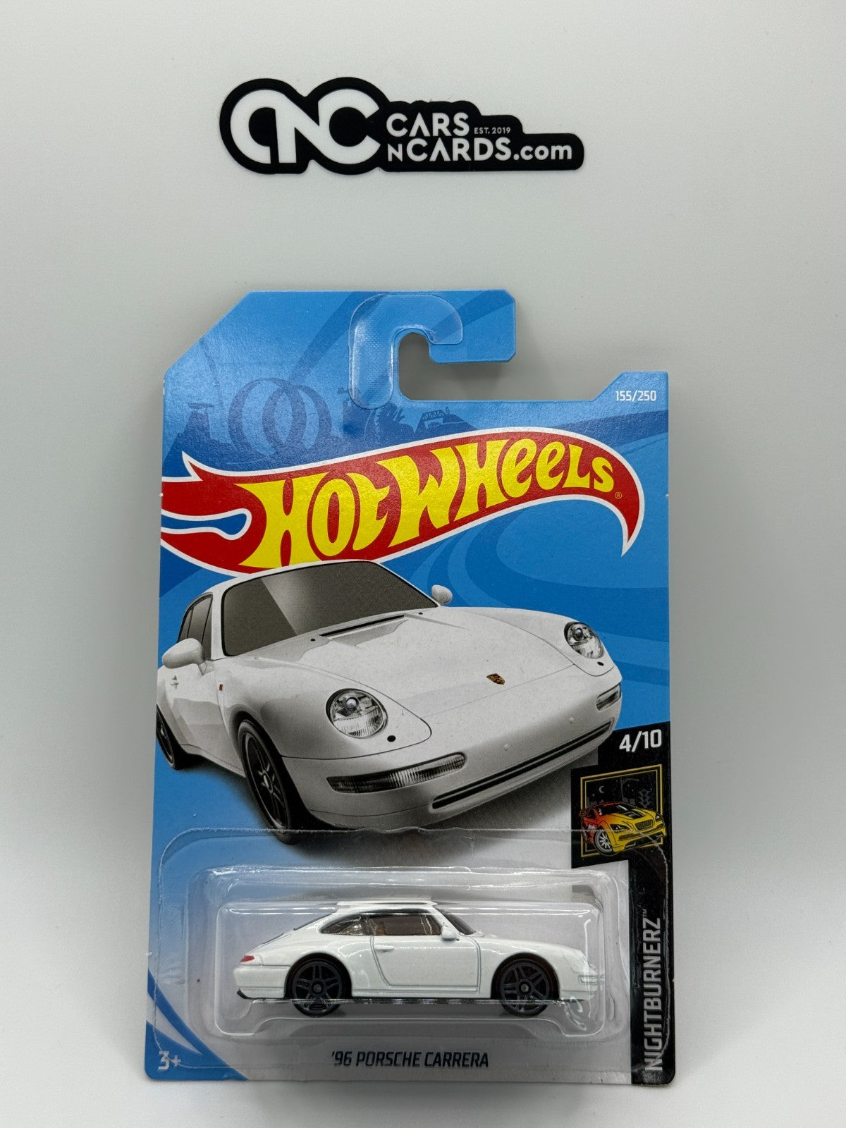 2019 Hot Wheels Nightburnerz 4/10 '96 Porsche Carrera White