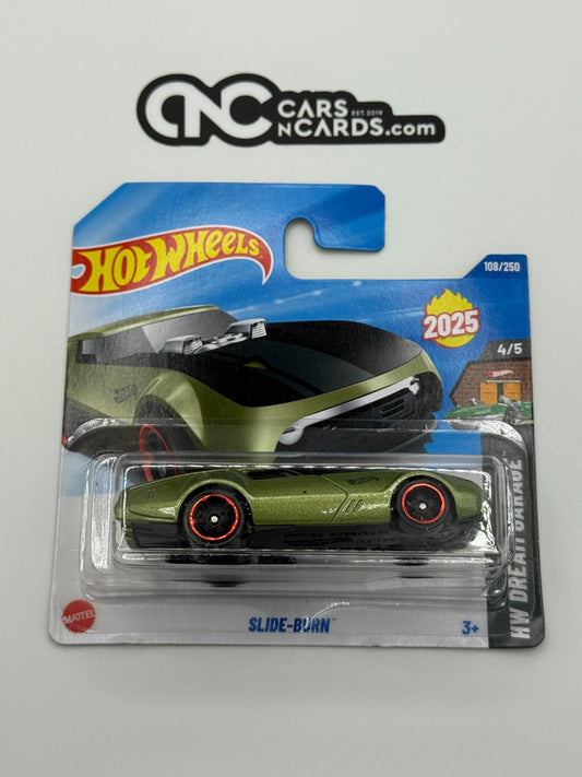 2025 Hot Wheels HW Dream Garage 4/5 Slide-Burn (Short Card)