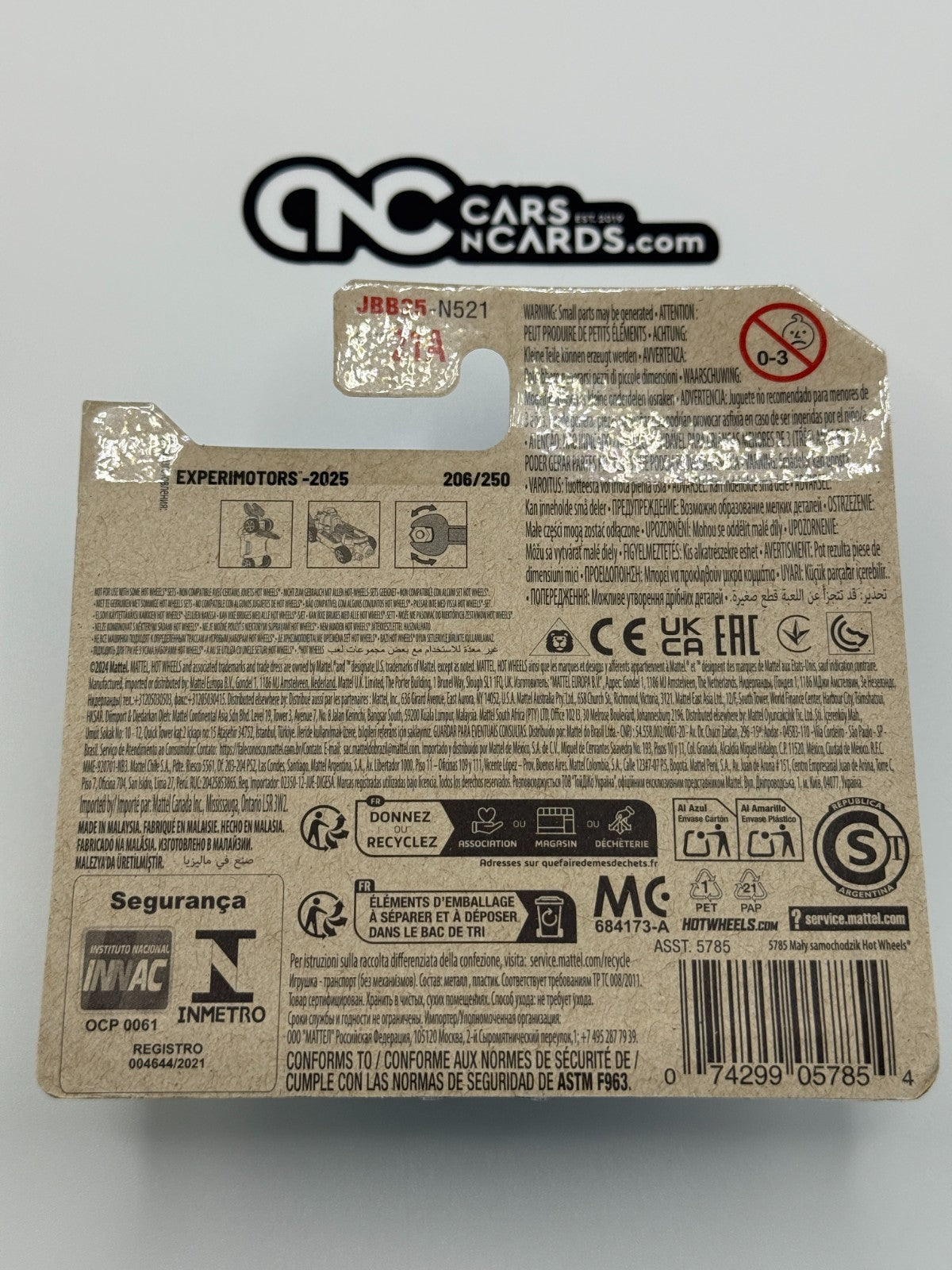 2025 Hot Wheels Experimotors 8/10 Speed Driver (Short Card)