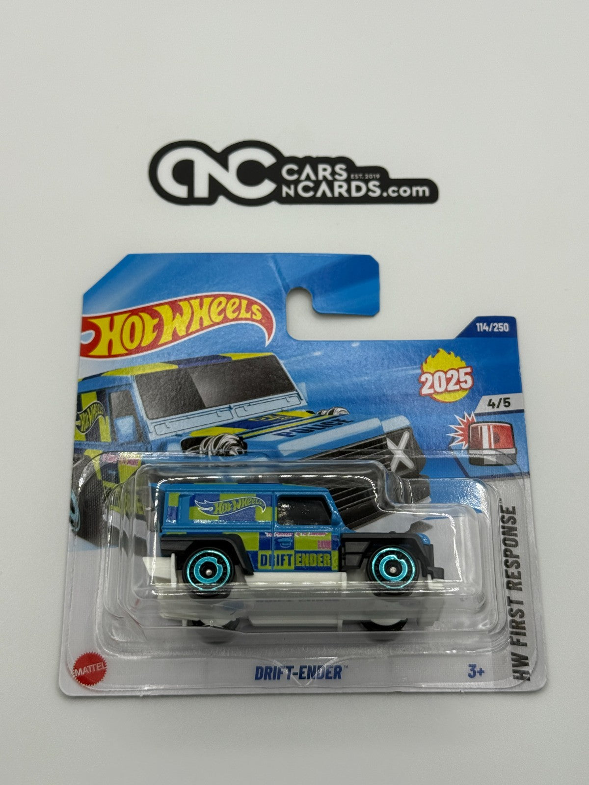2025 Hot Wheels HW First Response 4/5 Drift-Ender (Card Crease Short Card)