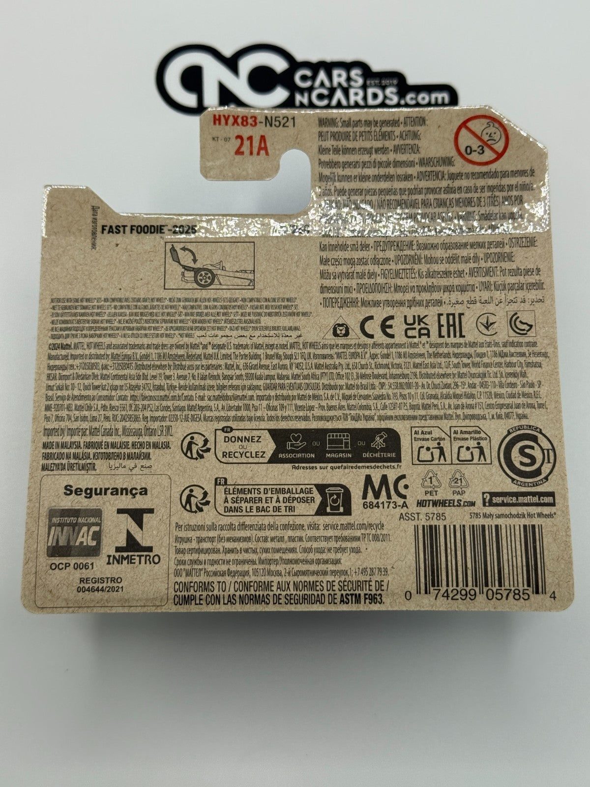 2025 Hot Wheels Fast Foodie 1/5 Street Wiener (Short Card)