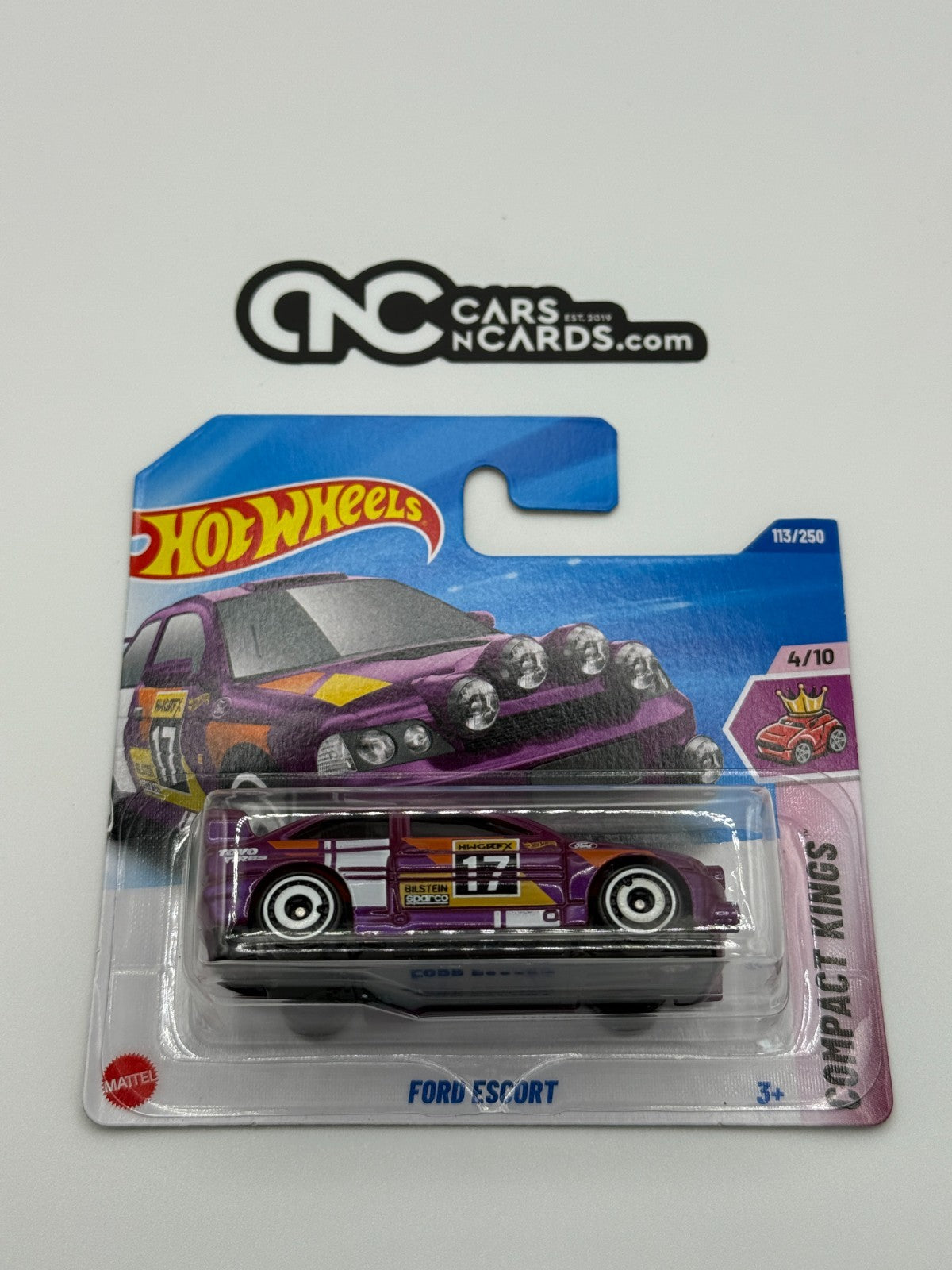 2025 Hot Wheels Compact Kings 4/10 Ford Escort Purple (Short Card)