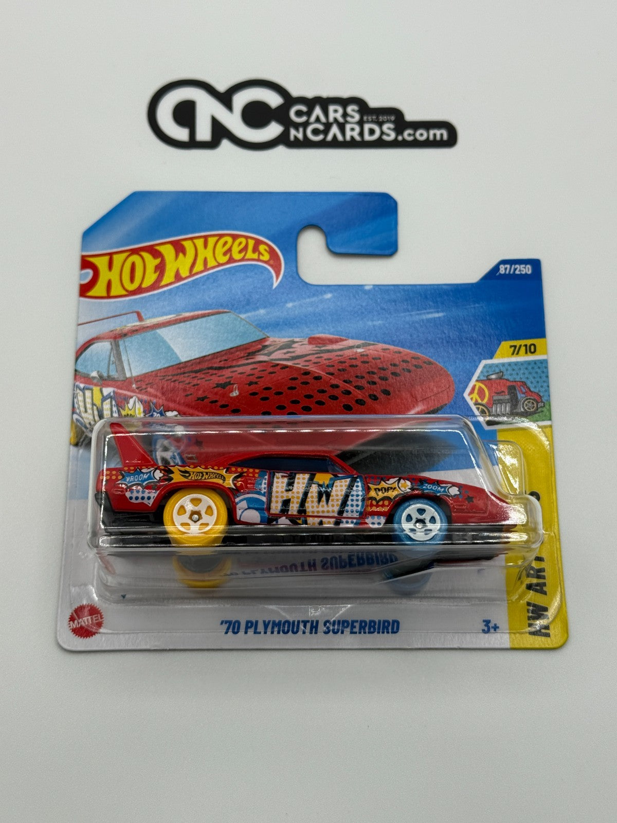 2025 Hot Wheels HW Art Cars 7/10 '70 Plymouth Superbird (Short Card)