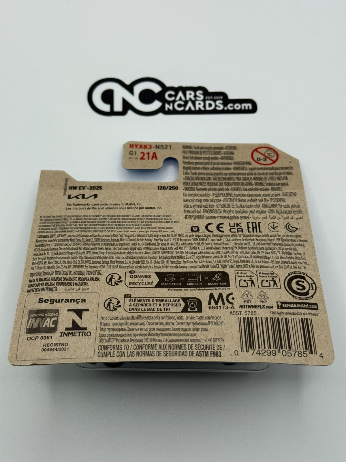 2025 Hot Wheels HW EV 8/10 Custom Kia EV6 (Short Card)