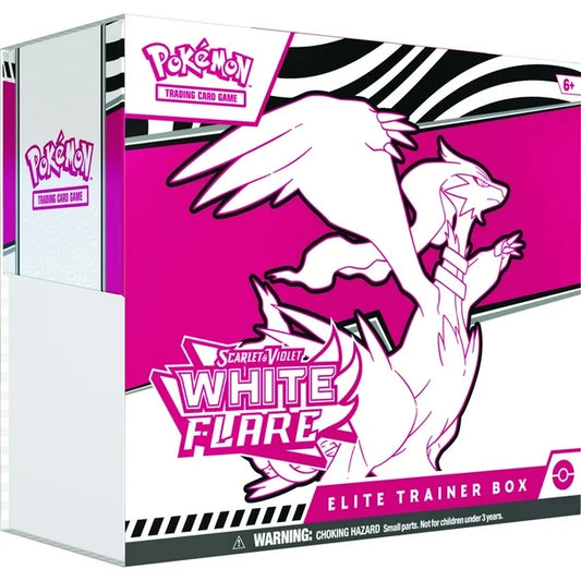Pokemon Scarlet & Violet White Flare ETB Elite Trainer Box Sealed Box