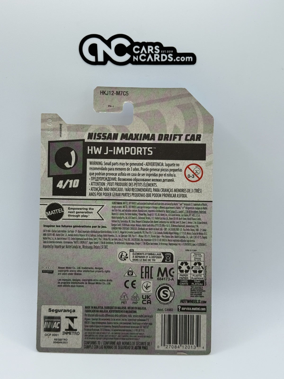 2023 Hot Wheels HW J-Imports 4/10 Nissan Maxima Drift Car 47/250
