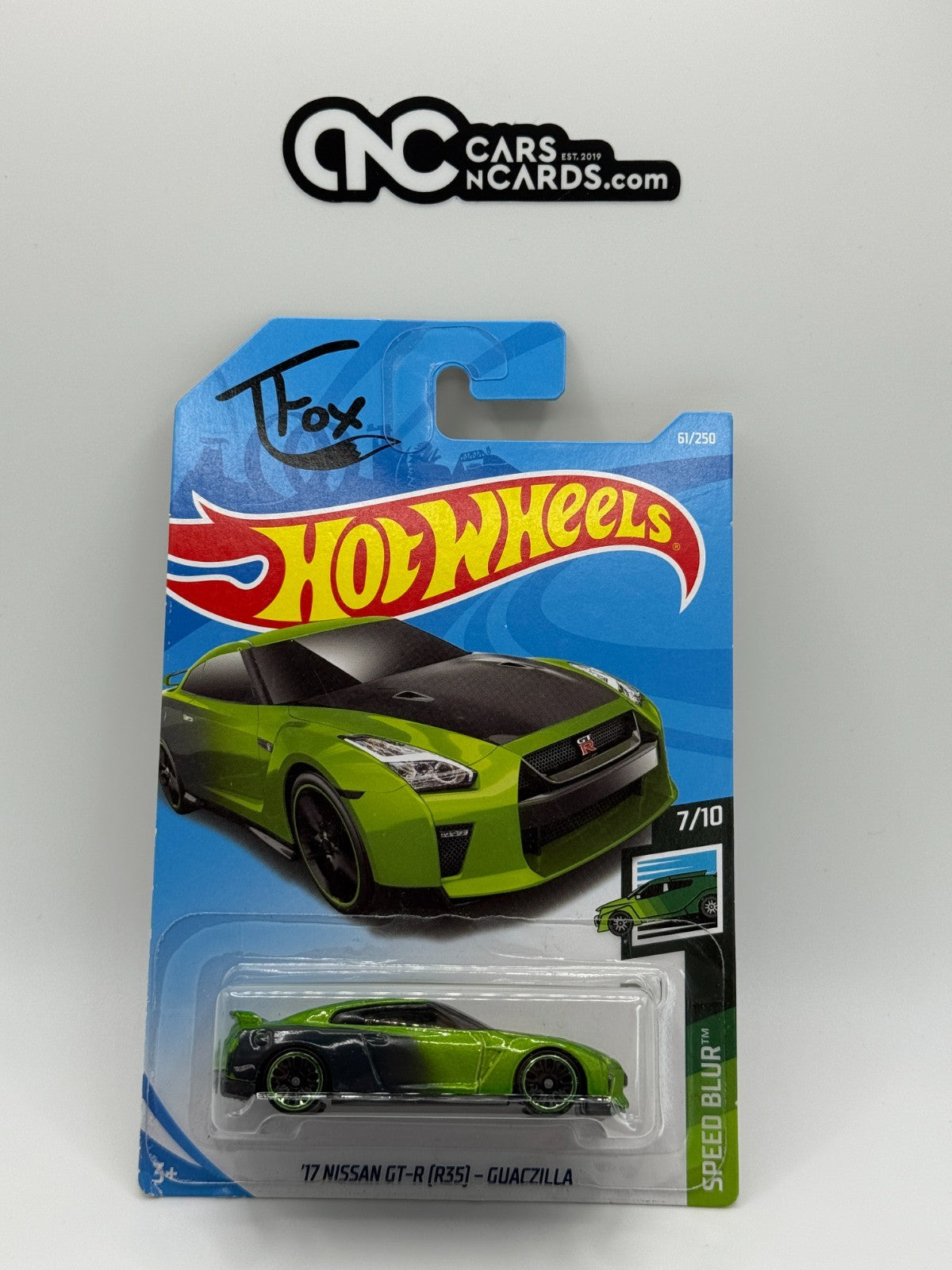 2019 Hot Wheels Speed Blur 7/10 '17 Nissan GT-R (R35) Guaczilla