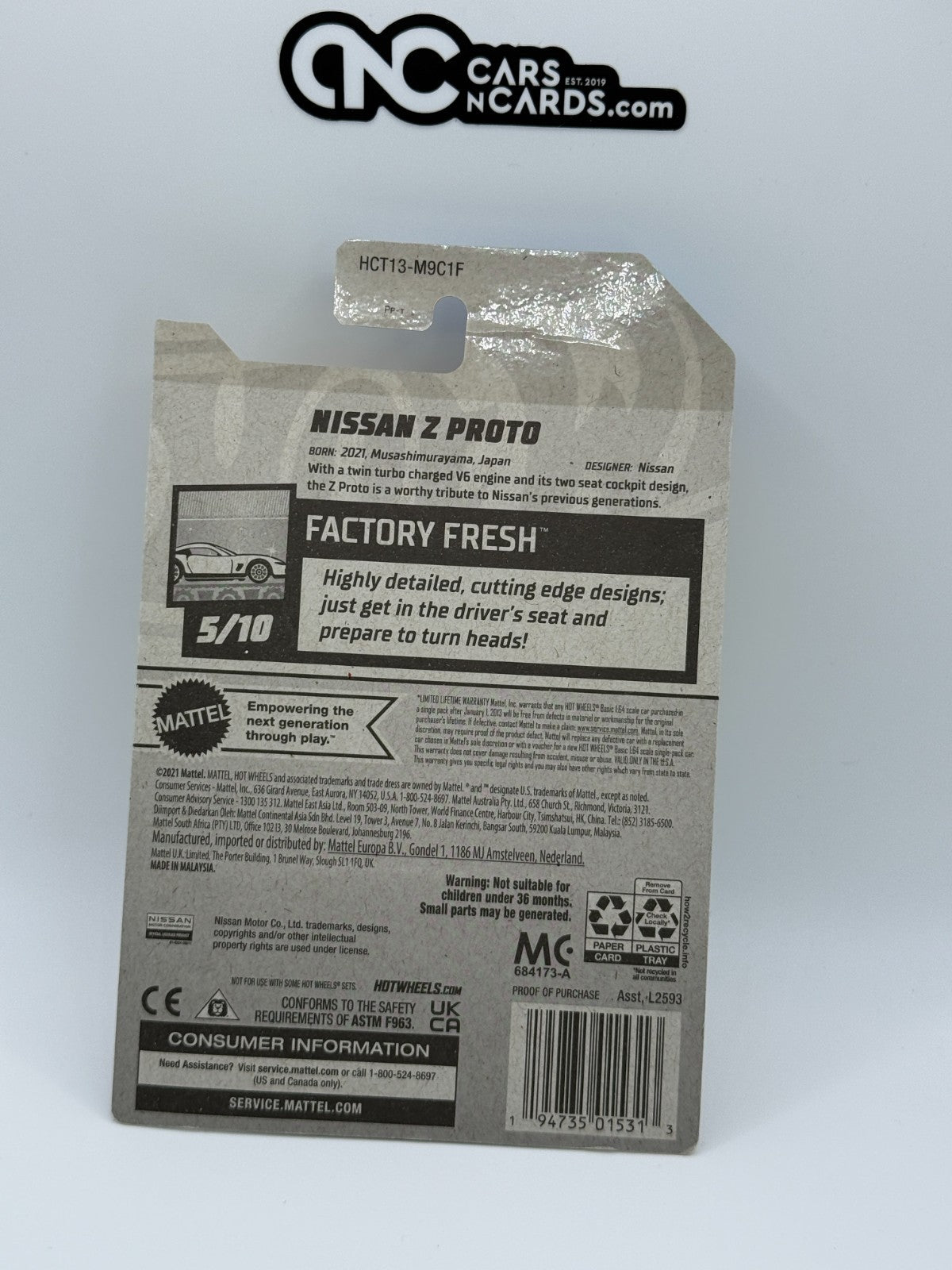 2022 Hot Wheels RLC Factory Sealed Factory Fresh 5/10 Nissan Z Proto Yellow