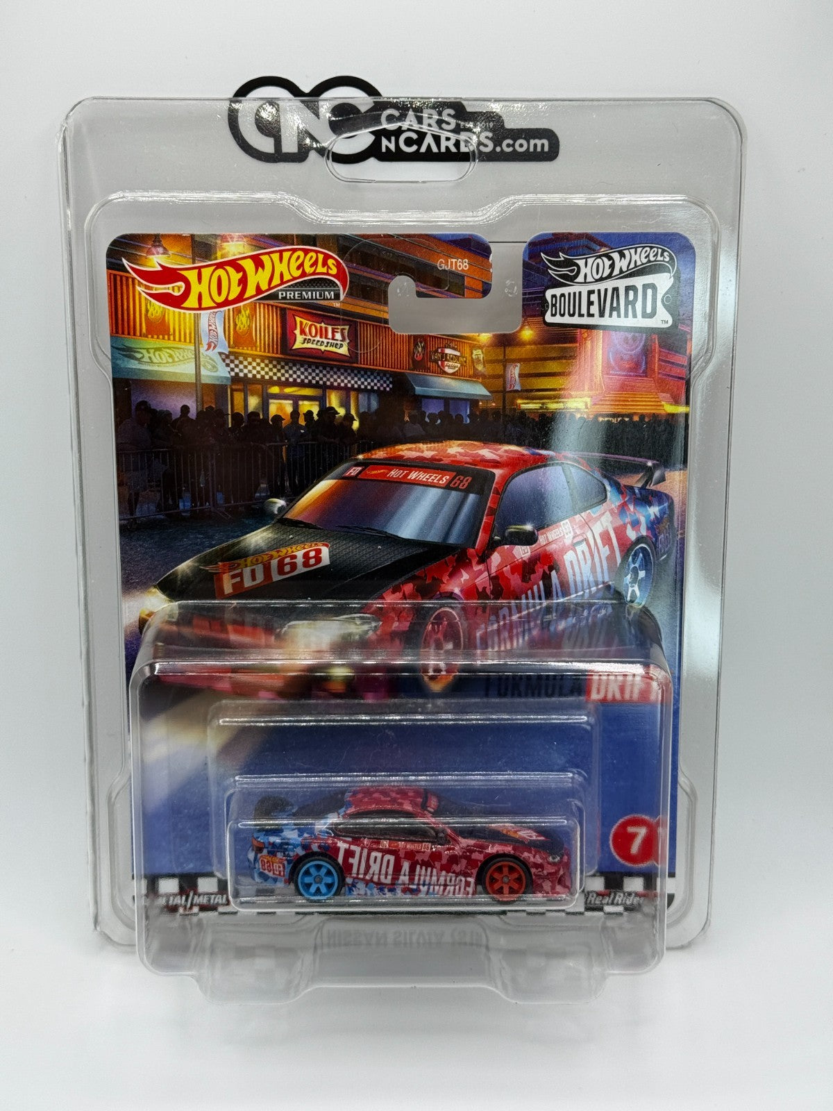2020 Hot Wheels Premium Boulevard #7 Nissan Silvia (S15) With Protector