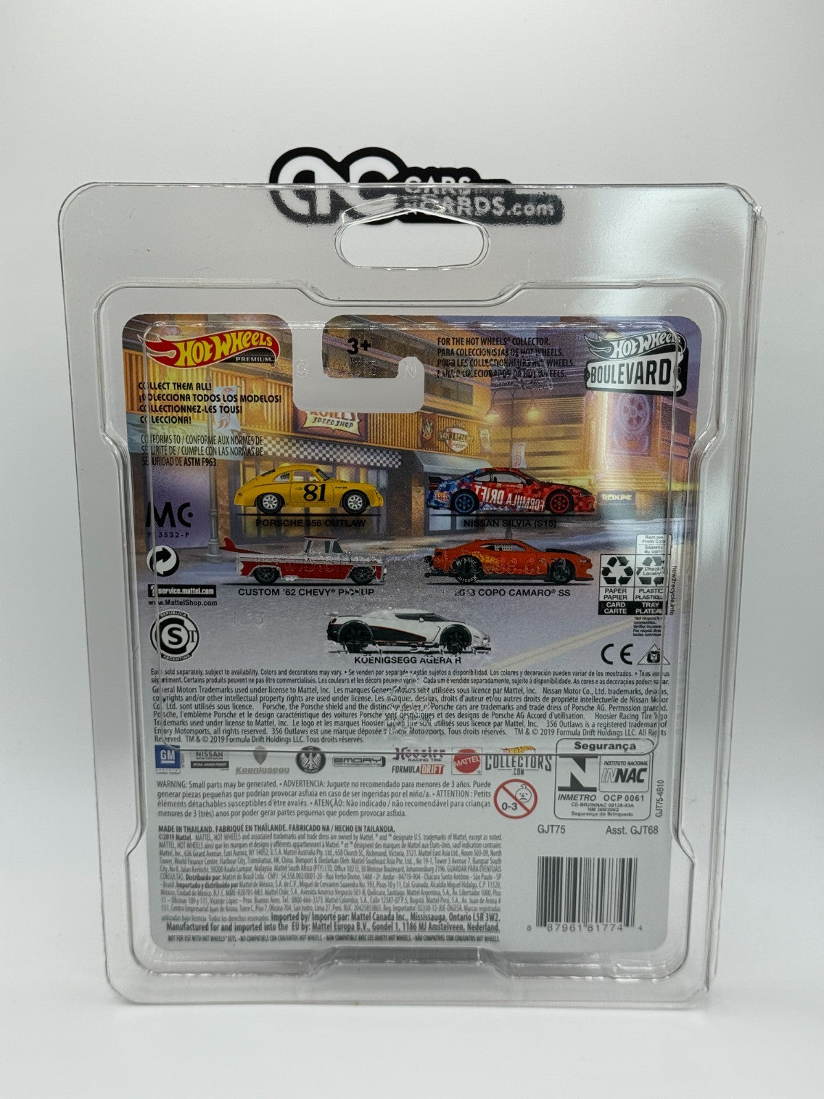 2020 Hot Wheels Premium Boulevard #7 Nissan Silvia (S15) With Protector