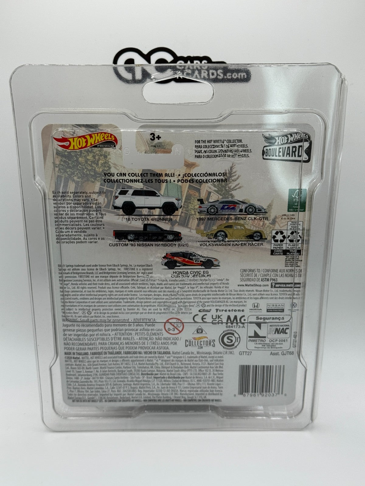 2021 Hot Wheels Premium Boulevard #37 1997 Mercedes-Benz CLK-GTR With Protector